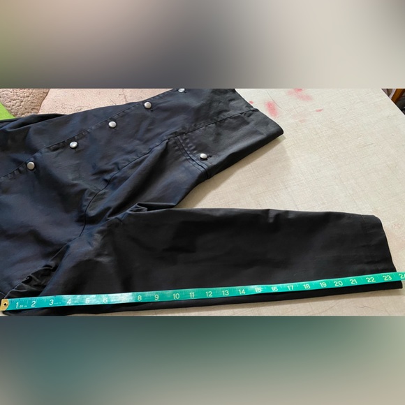 Attention women’s black button up jacket size 16 two button front pockets - Picture 8 of 11